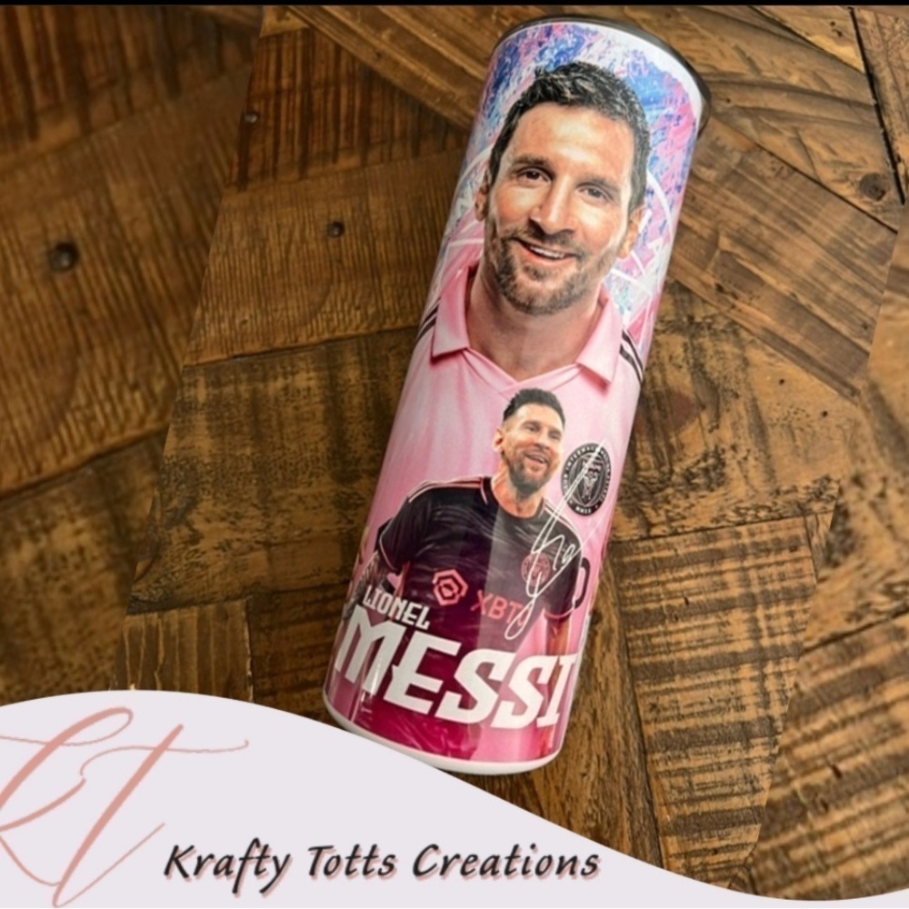 20oz Inter Miami Messi soccer tumbler